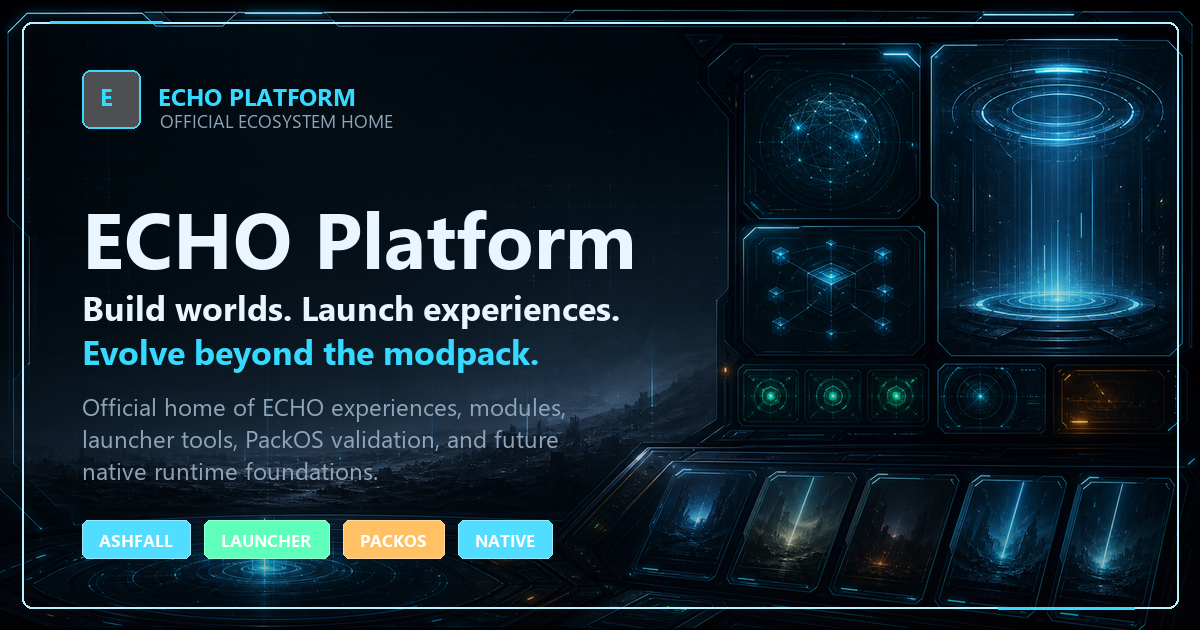 Platform Module Launcher Ui Launcher | ECHO Platform